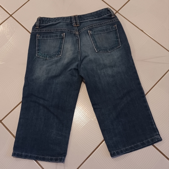 $4 Add-on Long Jean Shorts With Adjustable Waist - Size 14 (Girl) - Picture 4 of 8